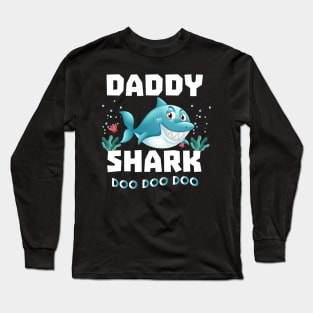 Daddy Shark Shirt Doo Doo Doo Fathers Day Gift T-Shirt T-Shirt Long Sleeve T-Shirt